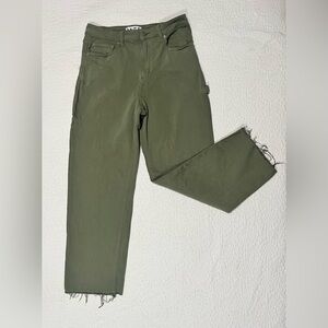 Daze Utility Style wide leg pants Olive Green